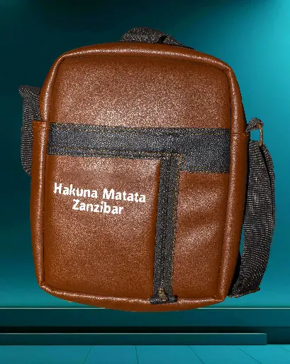Brown Unisex Leather Bag