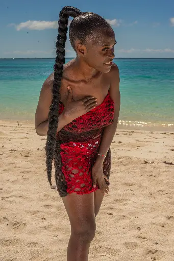 Net Style Beach Top & Dress Set